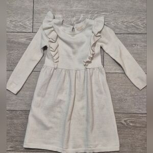EUC Btween Ivory Ruffle Toddler Girl Dress
